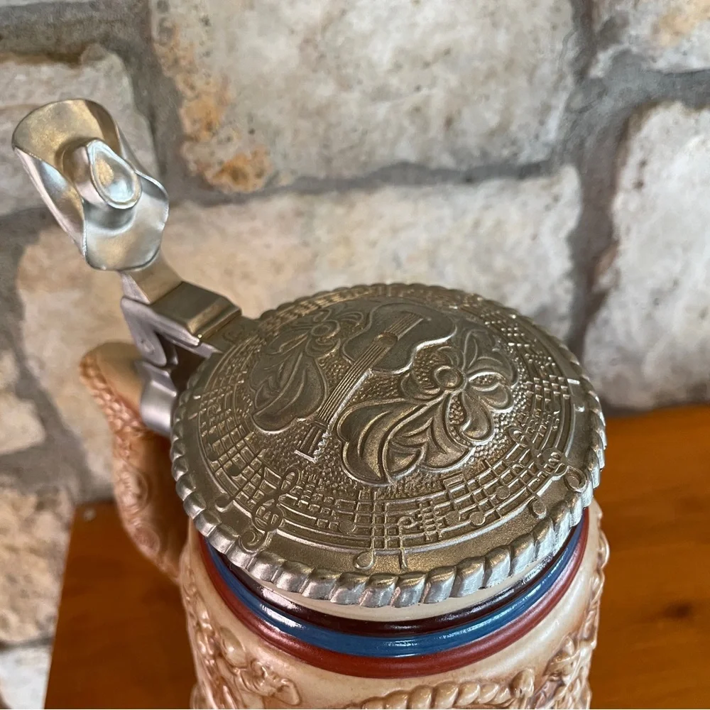 Vintage AVON Country and Western Music in America Cowboy Stein Guitar Banjo Hat